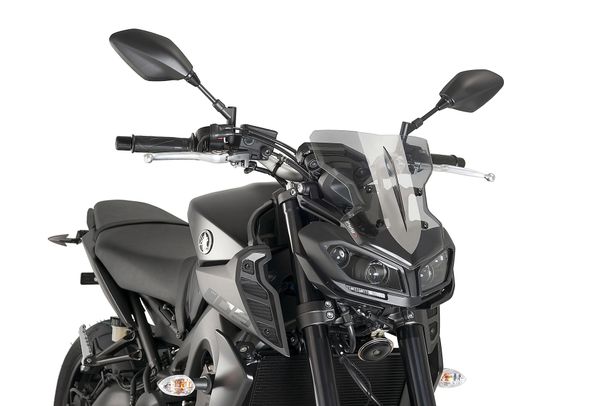 Windschild Puig New Generation Sport mit ABE für Yamaha MT-09, MT-09 SP Bj. 2017 - 2020