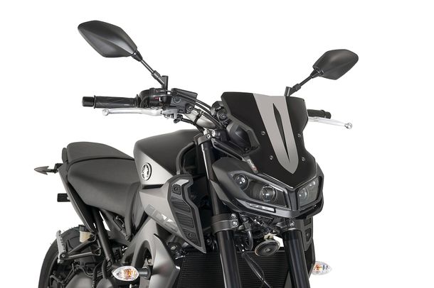 Windschild Puig New Generation Sport mit ABE für Yamaha MT-09, MT-09 SP Bj. 2017 - 2020