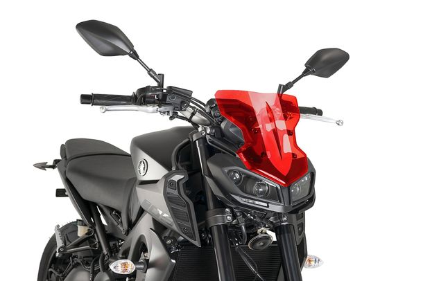 Windschild Puig New Generation Sport mit ABE für Yamaha MT-09, MT-09 SP Bj. 2017 - 2020
