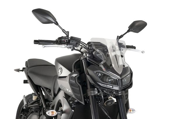 Windschild Puig New Generation Sport mit ABE für Yamaha MT-09, MT-09 SP Bj. 2017 - 2020