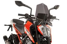 Windscherm Puig New Generation Sport met ABE voor KTM 125 Duke, 390 Duke bj. 2017 - 2023