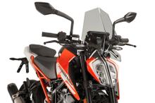 Windschild Puig New Generation Sport mit ABE für KTM 125 Duke, 390 Duke Bj. 2017 - 2023