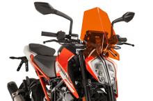 Windschild Puig New Generation Sport mit ABE für KTM 125 Duke, 390 Duke Bj. 2017 - 2023