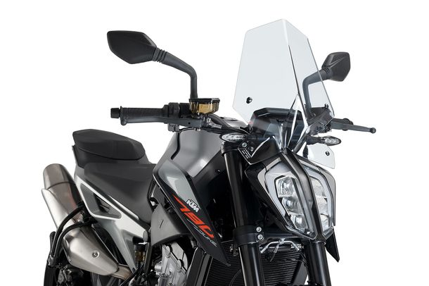 Windschild Puig New Generation Sport 415 x 330 mm mit ABE für KTM 790 Duke, 890 Duke R, 890 Duke GP, 890 Duke, 890 Duke L Bj. 2018 - 2026