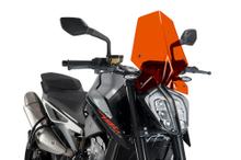Windschild Puig New Generation Sport 415 x 330 mm mit ABE für KTM 790 Duke, 890 Duke R, 890 Duke GP, 890 Duke, 890 Duke L Bj. 2018 - 2026