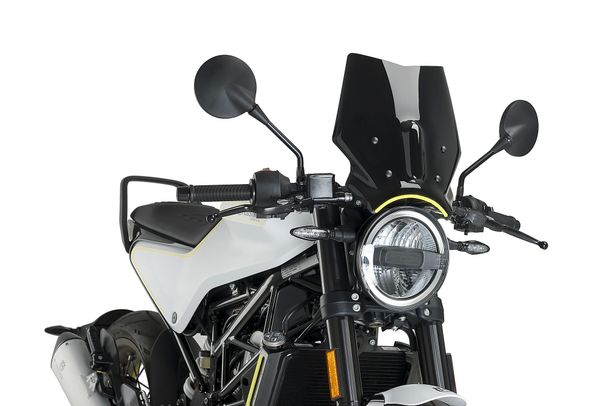 Windschild Puig New Generation Sport 320 x 290 mm mit ABE für Husqvarna Svartpilen 401, Vitpilen 401, Svartpilen 125, Vitpilen 125 Bj. 2018 - 2025