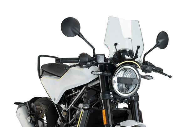 Windschild Puig New Generation Sport 320 x 290 mm mit ABE für Husqvarna Svartpilen 401, Vitpilen 401, Svartpilen 125, Vitpilen 125 Bj. 2018 - 2025