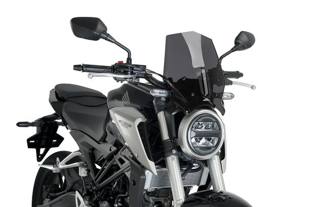 Windschild Puig New Generation Sport 348 x 290 mm mit ABE für Honda CB125R NEO SPORTS CAFE, CB300R NEO SPORTS CAFE (Bj. 2018 - 2023)
