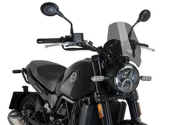 Windschild Puig New Generation Sport 295 x 258 mm mit ABE für Benelli LEONCINO 500 TRAIL, LEONCINO 500 (Bj. 2016 - 2026)