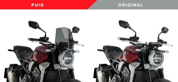 Windschild Puig New Generation Sport 348 x 290 mm mit ABE für Honda CB1000R NEO SPORTS CAFE, CB650R NEO SPORTS CAFE (Bj. 2018 - 2023)