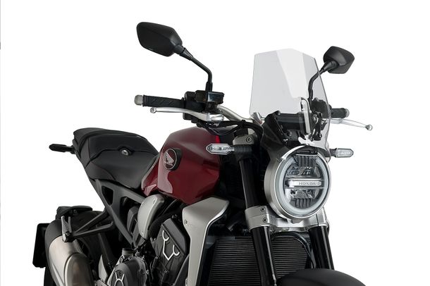 Windschild Puig New Generation Sport 348 x 290 mm mit ABE für Honda CB650R NEO Sports Cafe, CB1000R NEO Sports Cafe Bj. 2018 - 2023