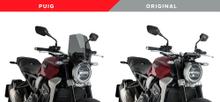 Windscherm Puig New Generation Sport 348 x 290 mm met ABE voor Honda CB650R NEO Sports Cafe, CB1000R NEO Sports Cafe bj. 2018 - 2023