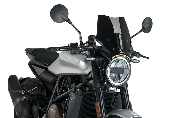 Windschild Puig New Generation Sport 320 x 290 mm mit ABE für Husqvarna Vitpilen 701 Bj. 2018 - 2020