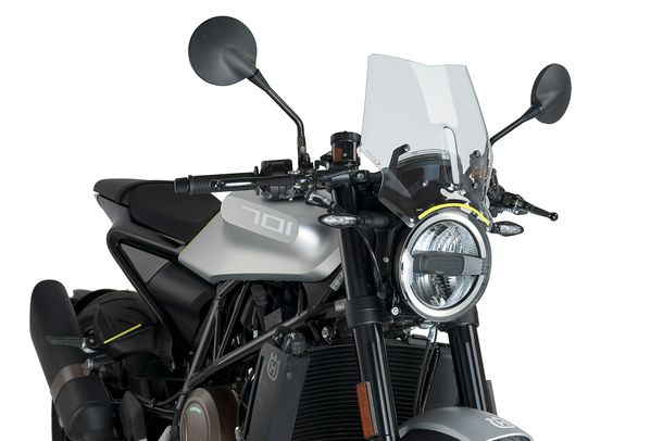 Windschild Puig New Generation Sport 320 x 290 mm mit ABE für Husqvarna Vitpilen 701 Bj. 2018 - 2020