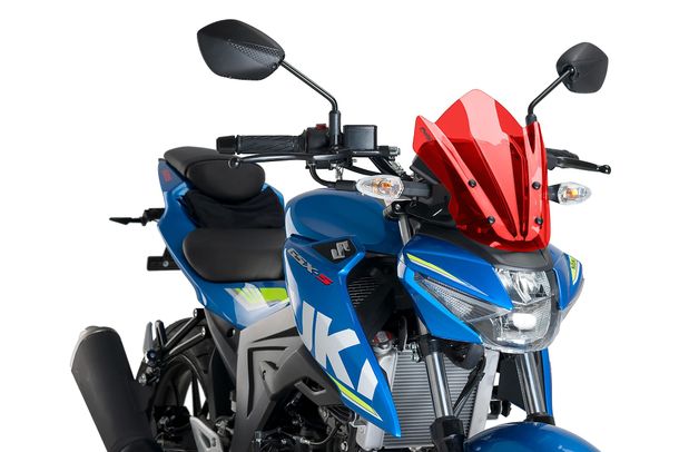 Windschild Puig New Generation Sport 295 x 250 mm mit ABE für Suzuki GSX-S125 Bj. 2017 - 2021