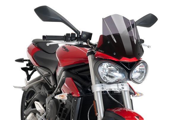 Windschild Puig New Generation Sport 310 x 330 mm mit ABE für Triumph STREET TRIPLE 765 S, STREET TRIPLE 660 S (Bj. 2018 - 2019)