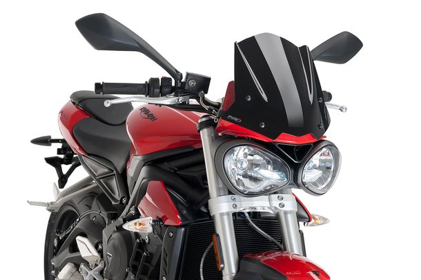 Windschild Puig New Generation Sport 310 x 330 mm mit ABE für Triumph Street Triple 765 S, Street Triple 660 S Bj. 2018 - 2019