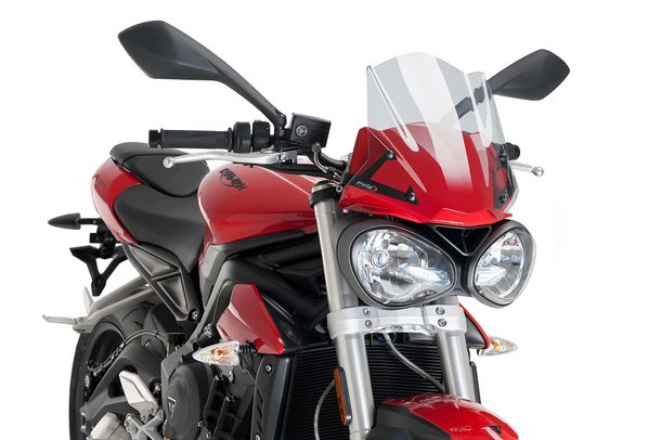 Windschild Puig New Generation Sport 310 x 330 mm mit ABE für Triumph Street Triple 765 S, Street Triple 660 S Bj. 2018 - 2019