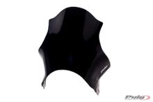 Windschild Puig Track mit ABE für Triumph Bonneville T100, Honda CBF250, Suzuki GN250, Kawasaki W800, Yamaha SR500, Cagiva Raptor 125, Moto Guzzi V7 III Stone 750, Royal Enfield Continental GT 650