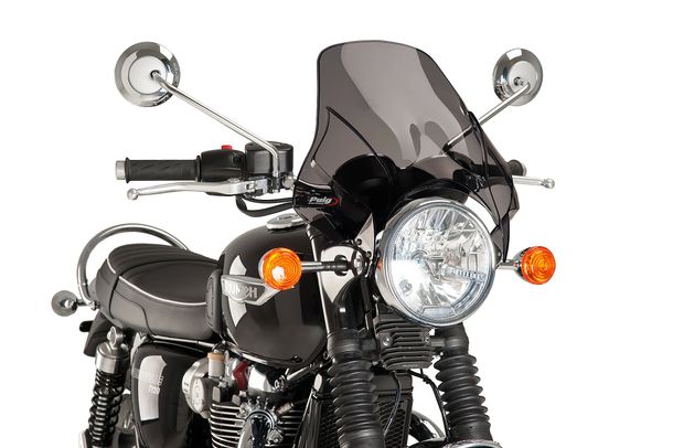 Windschild Puig Plus mit ABE für Triumph BONNEVILLE, BONNEVILLE T100, u.a. u.a. (Bj. 1983 - 2026)