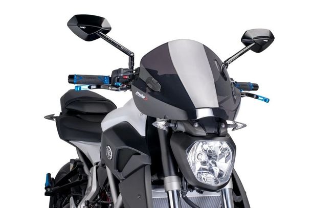 Windschild Puig Trend für Yamaha MT-09 STREET RALLY, MT-09 SPORT TRACKER, MT-09, u.a. (Bj. 2013 - 2024)