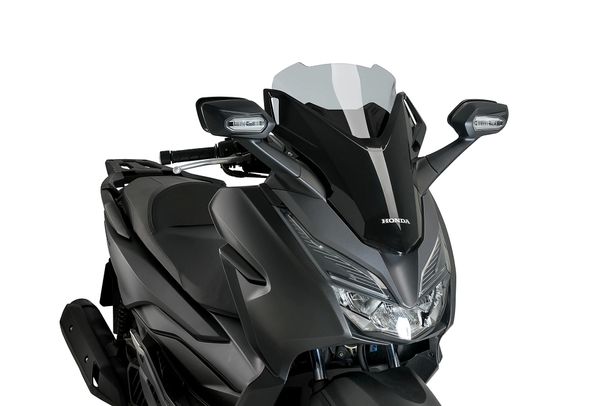 Windschild Puig V-Tech Line Sport-Scheibe 415 x 395 mm mit ABE für Honda Forza 300, Forza 125 Bj. 2018 - 2020