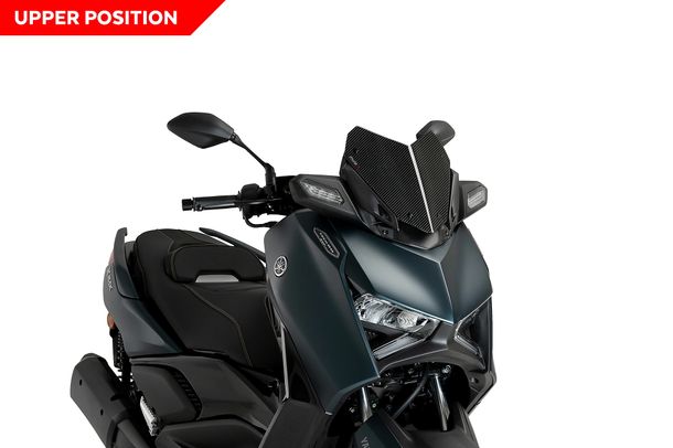 Windschild Puig V-Tech Line Sport-Scheibe 305 x 300 mm mit ABE für Yamaha X-MAX 300, X-MAX 125, X-MAX 125 Tech MAX, X-MAX 300 Tech MAX Bj. 2023 - 2026