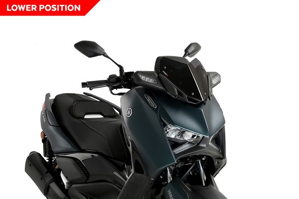 Windschild Puig V-Tech Line Sport-Scheibe 305 x 300 mm mit ABE für Yamaha X-MAX 300, X-MAX 125, X-MAX 125 Tech MAX, X-MAX 300 Tech MAX Bj. 2023 - 2026