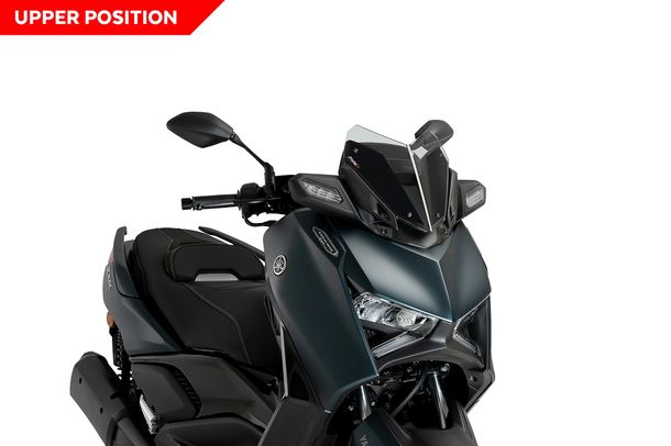 Windschild Puig V-Tech Line Sport-Scheibe 305 x 300 mm mit ABE für Yamaha X-MAX 300, X-MAX 125, X-MAX 125 Tech MAX, X-MAX 300 Tech MAX Bj. 2023 - 2026