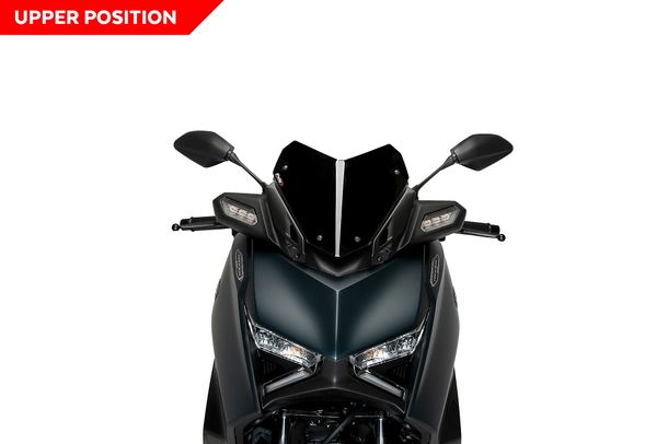 Windschild Puig V-Tech Line Sport-Scheibe 305 x 300 mm mit ABE für Yamaha X-MAX 300, X-MAX 125, X-MAX 125 Tech MAX, X-MAX 300 Tech MAX Bj. 2023 - 2026