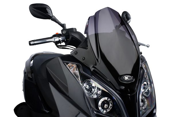 Windschild Puig V-Tech Line Sport-Scheibe mit ABE für Kymco Downtown 300i, Downtown 300I ABS, Superdink 125i Bj. 2009 - 2023