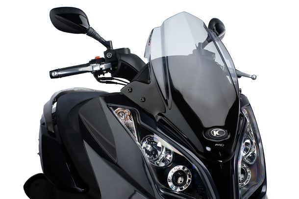Windschild Puig V-Tech Line Sport-Scheibe mit ABE für Kymco Downtown 125i, Superdink 125i, Superdink 300i, u.a. (Bj. 2009 - 2023)