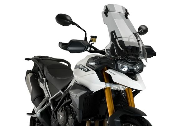 Windschild Puig Touringscheibe mit Visier 550 x 390 mm mit ABE für Triumph TIGER SPORT 850, TIGER 900, TIGER 900 GT, u.a. (Bj. 2020 - 2026)