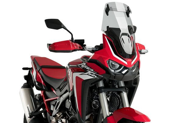 Windschild Puig Touringscheibe mit Visier 480 x 320 mm mit ABE für Honda CRF1100L AFRICA TWIN (Bj. 2020 - 2023)