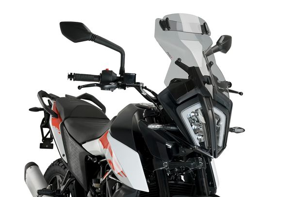 Windschild Puig Touringscheibe mit Visier 500 x 330 mm mit ABE für Ktm 390 ADVENTURE, 390 ADVENTURE SW (Bj. 2020 - 2024)