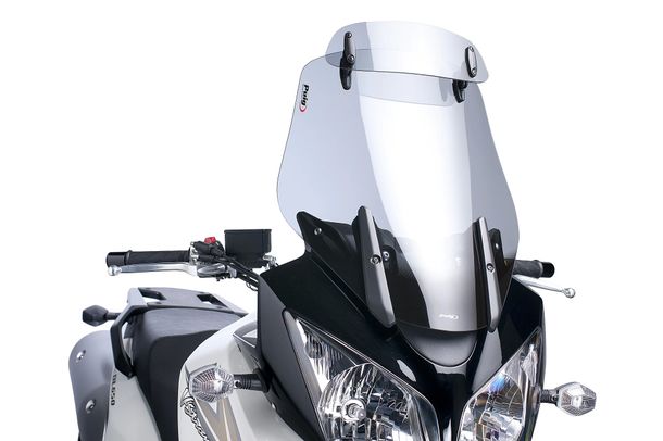 Windschild Puig Touringscheibe mit Visier 515 x 420 mm mit ABE für Suzuki DL650 V-STROM, DL650 V-STROM ABS (Bj. 2004 - 2011)