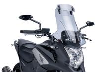 Windshield Puig Touring Screen with Visor 480 x 420 mm with General Operating Permit for Honda NC700X, NC750X, NC750XD Year of Manufacture 2012 - 2015