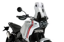 Windshield Puig Touring Screen with Visor 485 x 440 mm with Type Approval for Ducati Desert X, Desert X Rally, Desert X Discovery Year 2022 - 2026