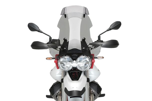 Windschild Puig Touringscheibe mit Visier 585 x 560 mm mit ABE für Moto guzzi V85TT TRAVEL, V85TT 850, V85 EVOCATIVE GRAPHICS, u.a. (Bj. 2019 - 2023)