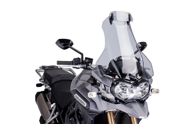 Windschild Puig Touringscheibe mit Visier 560 x 510 mm mit ABE für Triumph TIGER EXPLORER, TIGER EXPLORER XC (Bj. 2012 - 2015)