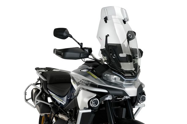 Windschild Puig Touringscheibe mit Visier 565 x 440 mm mit ABE für Cfmoto 800MT SPORT (Bj. 2022 - 2026)