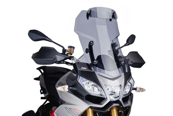 Windschild Puig Touringscheibe mit Visier 590 x 440 mm mit ABE für Aprilia CAPONORD 1200, CAPONORD 1200 RALLY (Bj. 2013 - 2017)