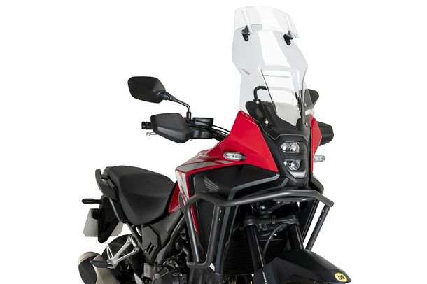 Windschild Puig Touringscheibe mit Visier 495 x 345 mm mit ABE für Honda NX500, NX500 Eclutch Bj. 2024 - 2026