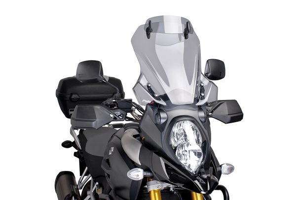 Windschild Puig Touringscheibe mit Visier 460 x 435 mm mit ABE für Suzuki DL1000 V-STROM, DL1000XT V-STROM (Bj. 2014 - 2019)