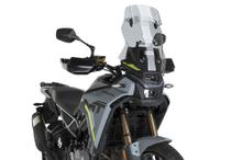 Čelní štít Puig Touringscheibe s větrným deflektorem 410 x 375 mm s homologací pro Cfmoto 450MT ročník výroby 2023 - 2026