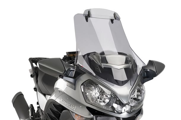 Windschild Puig Touringscheibe mit Visier 705 x 580 mm mit ABE für Kawasaki GTR1400 (Bj. 2015 - 2017)