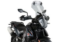 Pare-brise Puig pour tourisme avec visière 525 x 385 mm avec homologation pour KTM 890 Adventure R Rally, 790 Adventure R, 790 Adventure Année de fabrication 2019 - 2025