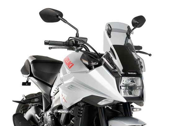Windschild Puig Touringscheibe mit Visier 355 x 335 mm mit ABE für Suzuki GSX-S1000 Katana Bj. 2019 - 2025