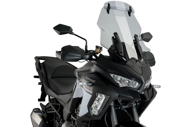 Windschild Puig Touringscheibe mit Visier 570 x 515 mm mit ABE für Kawasaki Versys 1000 SE, Versys 1100 S, Versys 1100, Versys 1100 SE Bj. 2019 - 2026