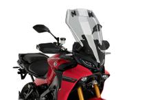 Pare-brise Puig écran touring avec visière 610 x 445 mm avec homologation ABE pour Yamaha Tracer 9, Tracer 9 GT, Tracer 900, Tracer 900 GT année 2018 - 2024